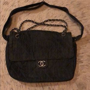 CHANEL Large Denim Flap Bag